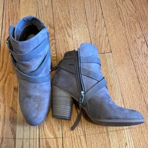Women’s suede, tan booties
